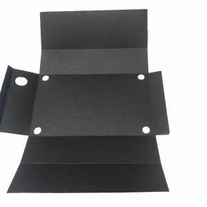 0.43mm PP insulating sheet, easy to fold insulating gasket, black flame retardant insulating sheet forming