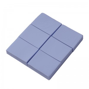 Supply blue thermal conductive silicone sheet, shock-absorbing IC chip silicone sheet, electronic and electrical heat sink
