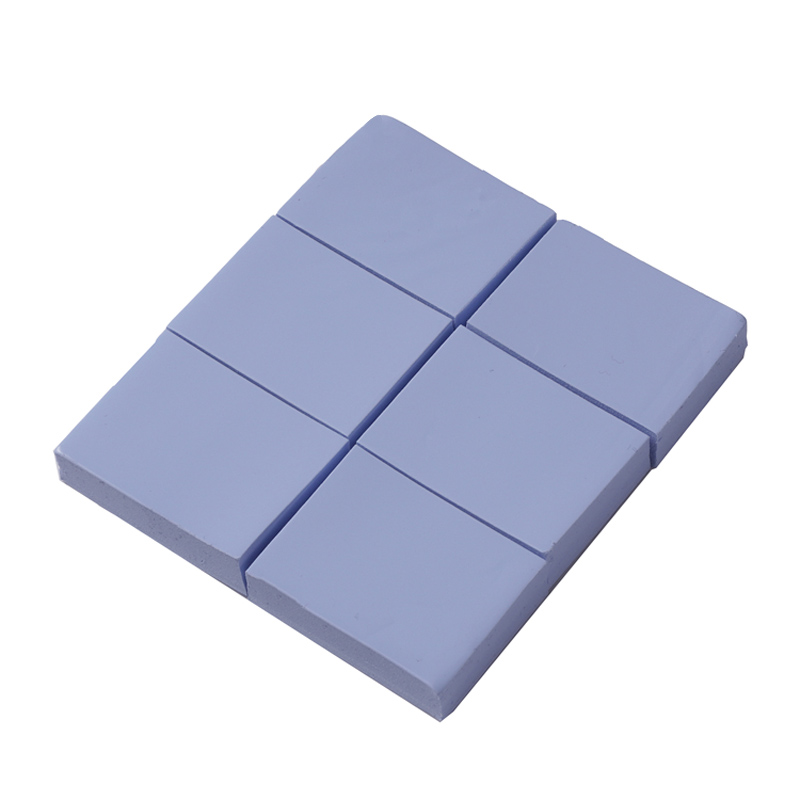 Supply blue thermal conductive silicone sheet, shock-absorbing IC chip silicone sheet, electronic and electrical heat sink