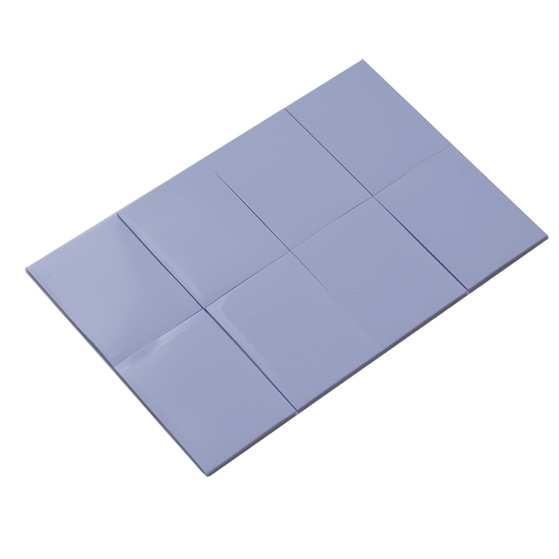 Supply blue thermal conductive silicone sheet, shock-absorbing IC chip silicone sheet, electronic and electrical heat sink